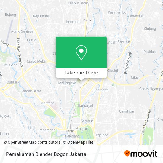 Pemakaman Blender Bogor map