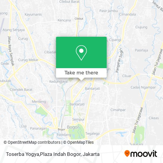 Toserba Yogya,Plaza Indah Bogor map
