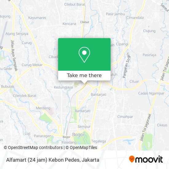 Alfamart (24 jam) Kebon Pedes map