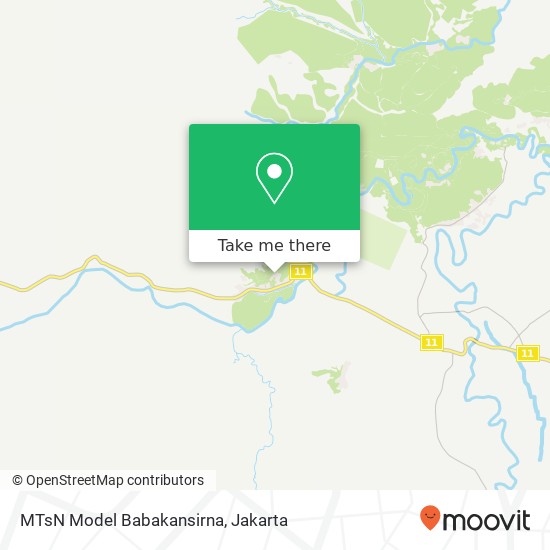 MTsN Model Babakansirna map