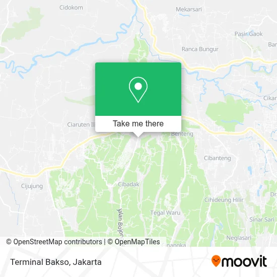 Terminal Bakso map
