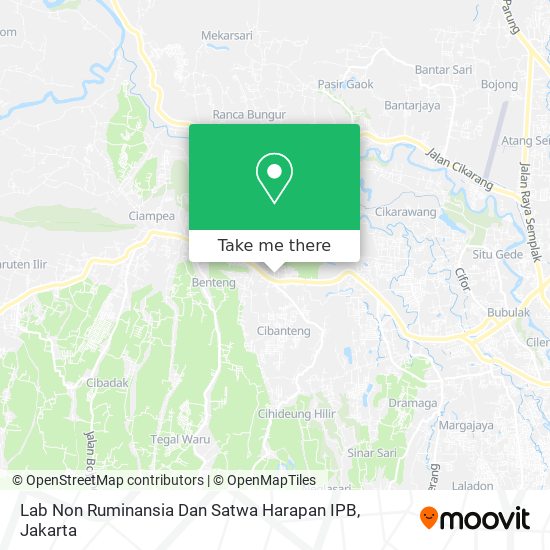 Lab Non Ruminansia Dan Satwa Harapan IPB map