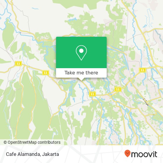 Cafe Alamanda map