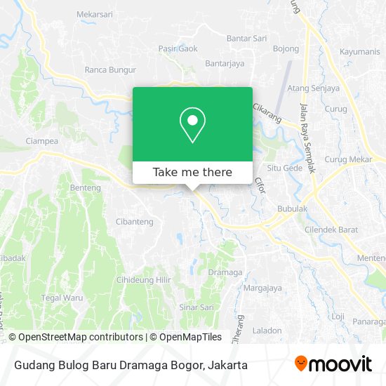Gudang Bulog Baru Dramaga Bogor map