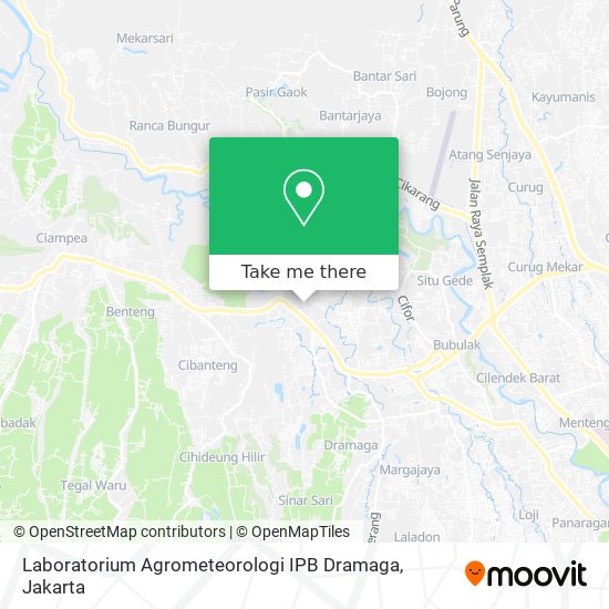 Laboratorium Agrometeorologi IPB Dramaga map