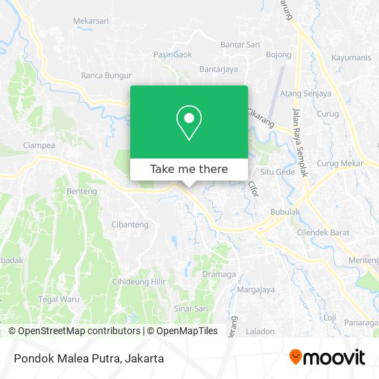 Pondok Malea Putra map