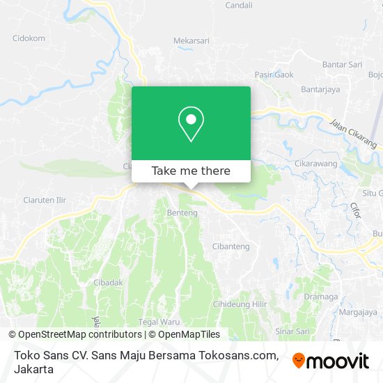 Toko Sans CV. Sans Maju Bersama Tokosans.com map