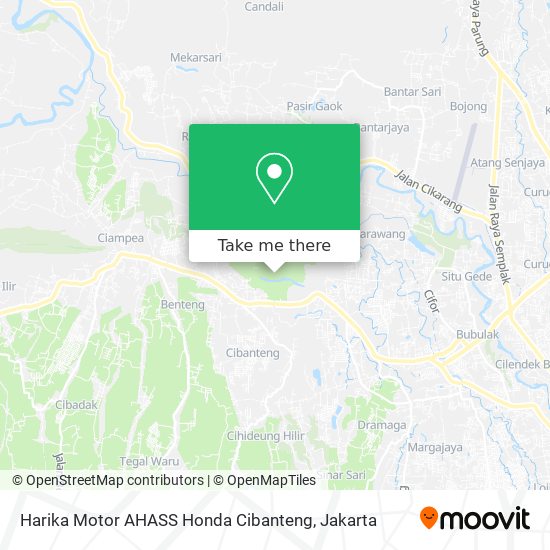 Harika Motor AHASS Honda Cibanteng map