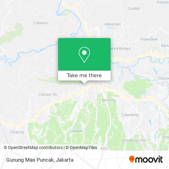 Gunung Mas Puncak map