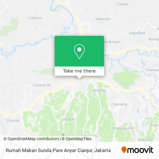 Rumah Makan Sunda Pare Anyar Cianjur map