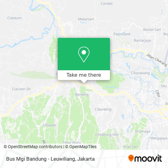 Bus Mgi Bandung - Leuwiliang map