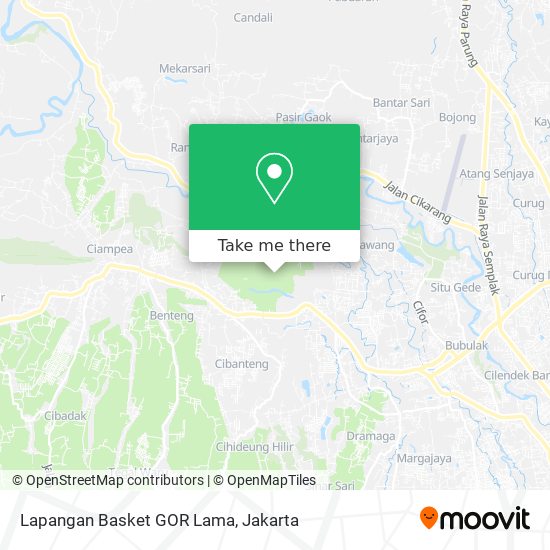 Lapangan Basket GOR Lama map