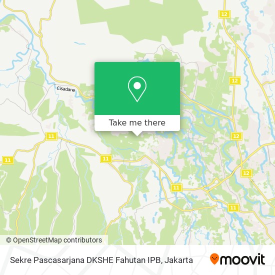 Sekre Pascasarjana DKSHE Fahutan IPB map