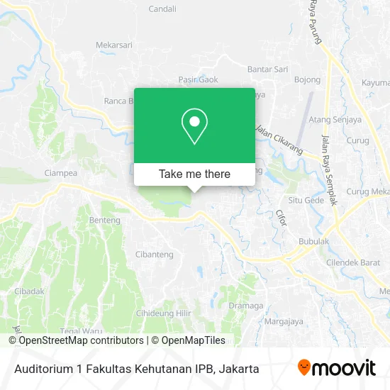 Auditorium 1 Fakultas Kehutanan IPB map