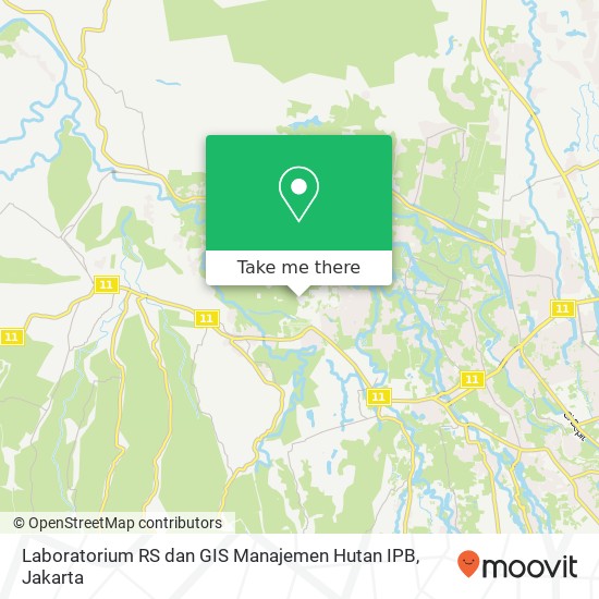 Laboratorium RS dan GIS Manajemen Hutan IPB map