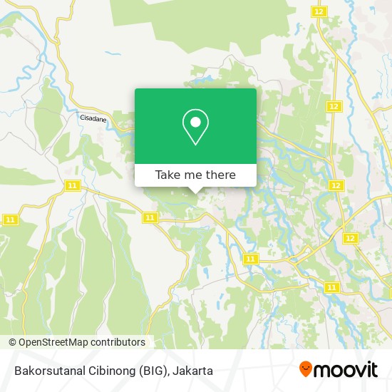 Bakorsutanal Cibinong (BIG) map