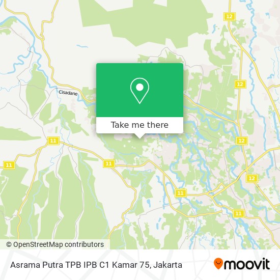 Asrama Putra TPB IPB C1 Kamar 75 map