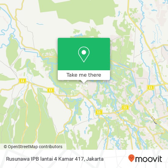 Rusunawa IPB lantai 4 Kamar 417 map