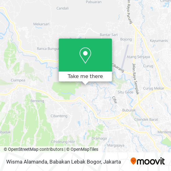 Wisma Alamanda, Babakan Lebak Bogor map