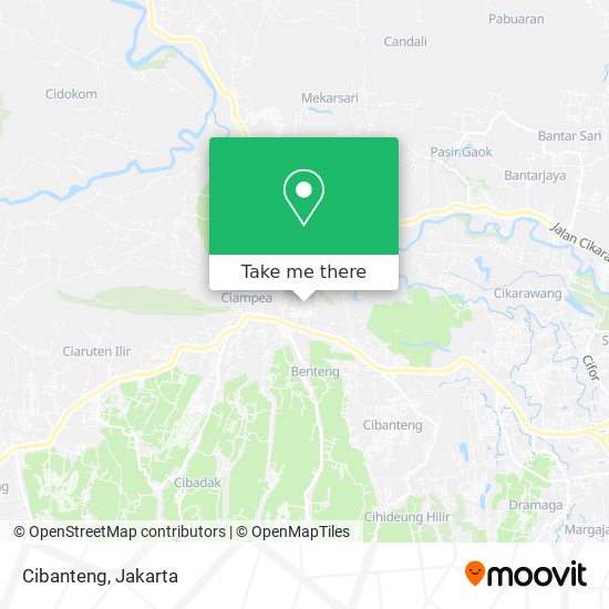 Cibanteng map