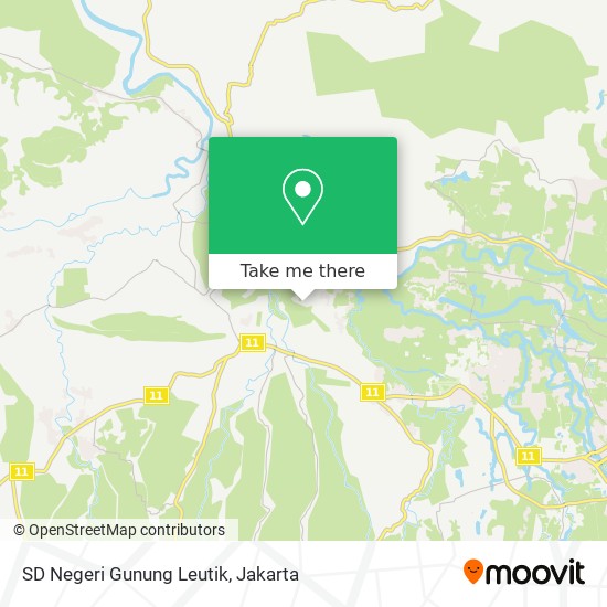 SD Negeri Gunung Leutik map