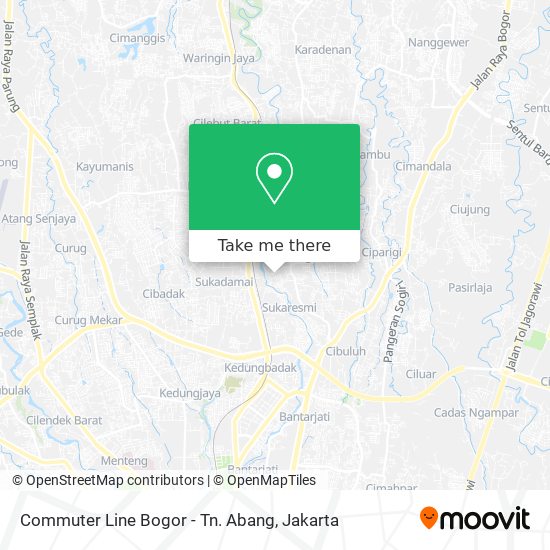 Commuter Line Bogor - Tn. Abang map