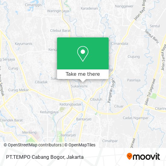 PT.TEMPO Cabang Bogor map