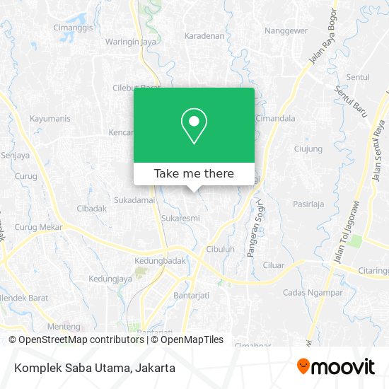 Komplek Saba Utama map