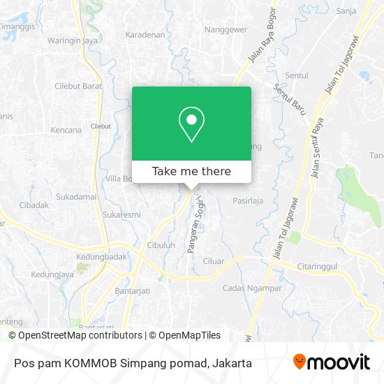 Pos pam KOMMOB Simpang pomad map