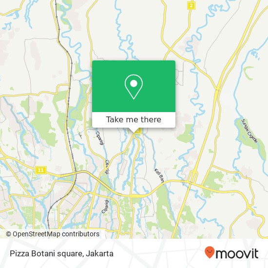 Pizza Botani square map