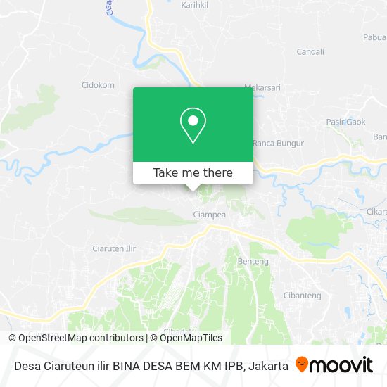 Desa Ciaruteun ilir BINA DESA BEM KM IPB map