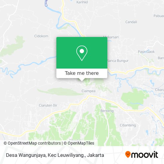 Desa Wangunjaya, Kec Leuwiliyang. map