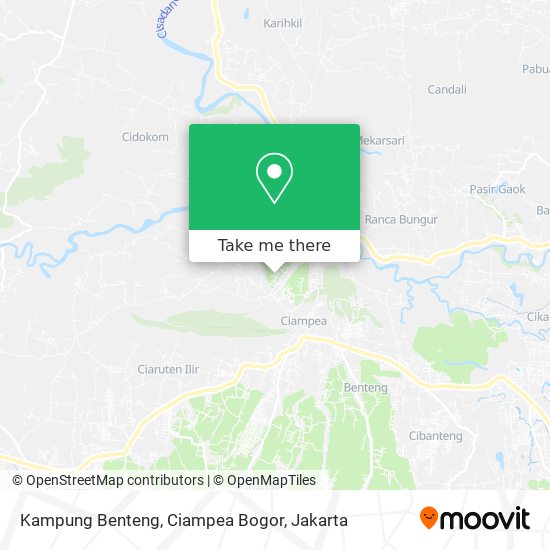 Kampung Benteng, Ciampea Bogor map