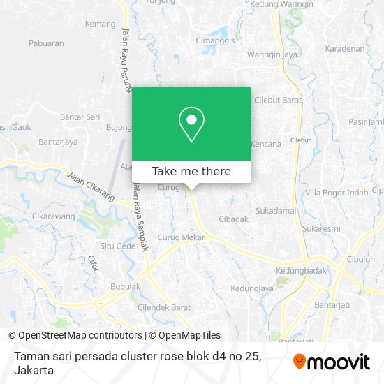 Taman sari persada cluster rose blok d4 no 25 map