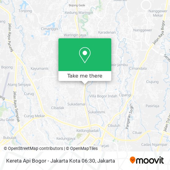 Kereta Api Bogor - Jakarta Kota 06:30 map