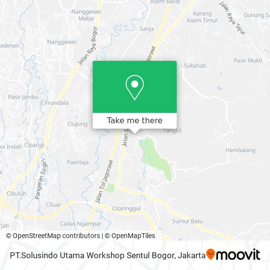 PT.Solusindo Utama Workshop Sentul Bogor map