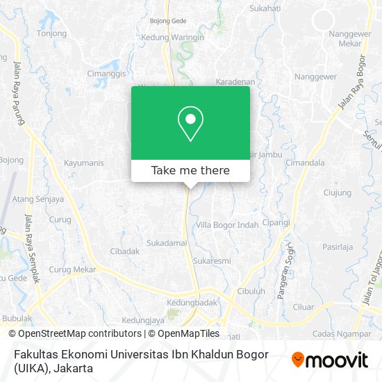 Fakultas Ekonomi Universitas Ibn Khaldun Bogor (UIKA) map