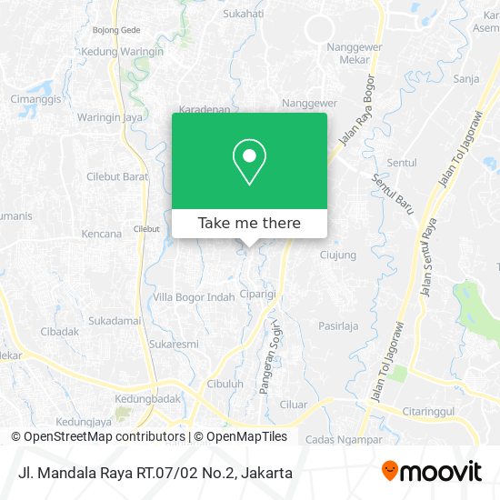 Jl. Mandala Raya RT.07/02 No.2 map