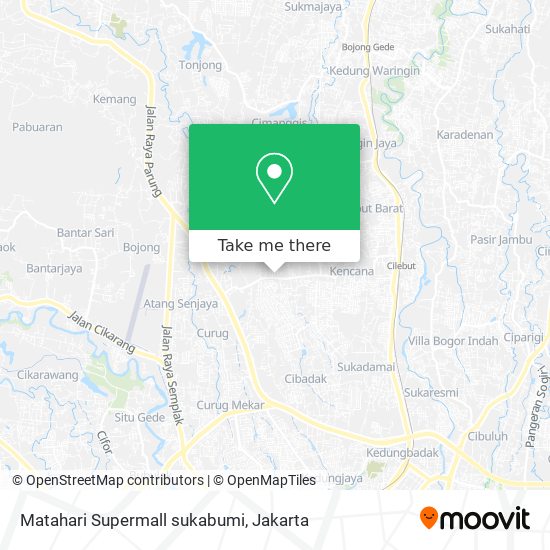 Matahari Supermall sukabumi map