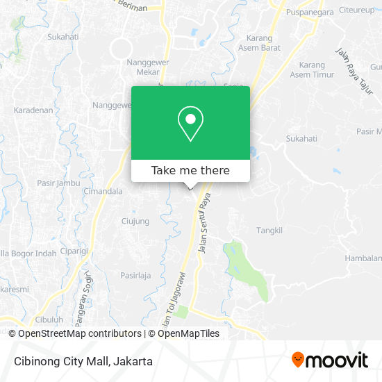 Cibinong City Mall map