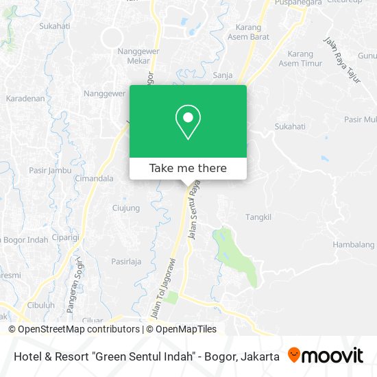 Hotel & Resort "Green Sentul Indah" - Bogor map