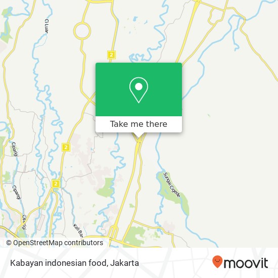 Kabayan indonesian food map