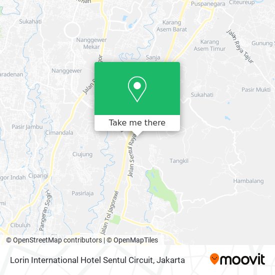 Lorin International Hotel Sentul Circuit map