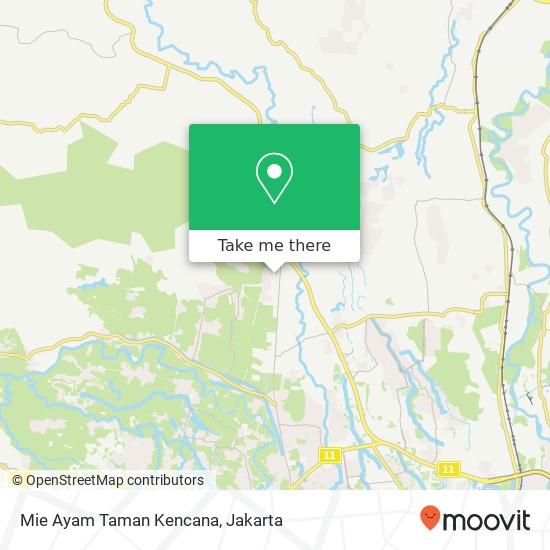 Mie Ayam Taman Kencana map