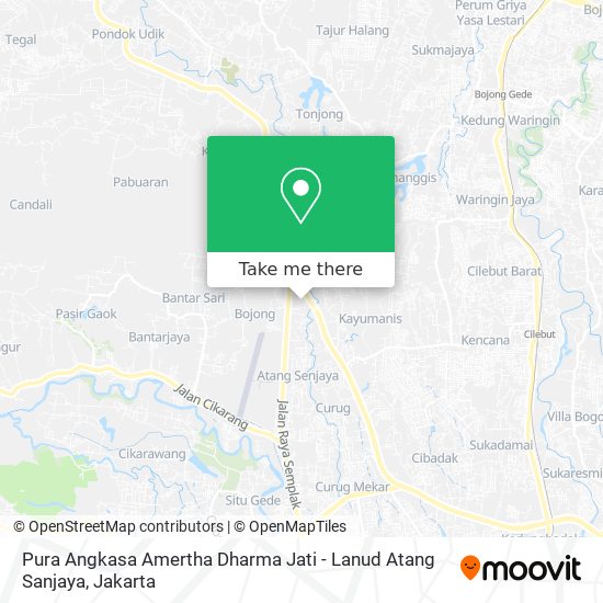 Pura Angkasa Amertha Dharma Jati - Lanud Atang Sanjaya map