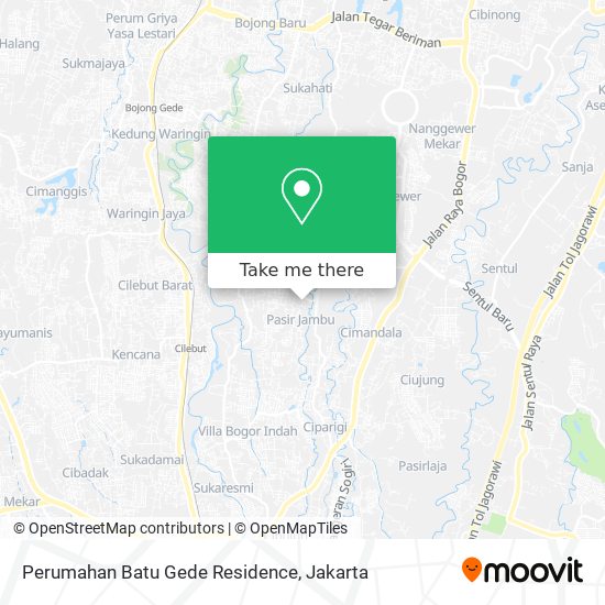 Perumahan Batu Gede Residence map