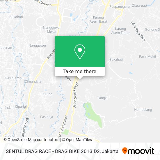 SENTUL DRAG RACE - DRAG BIKE 2013 D2 map