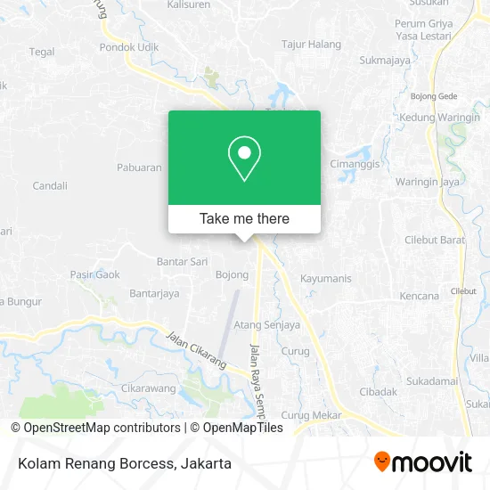 Kolam Renang Borcess map