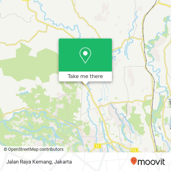 Jalan Raya Kemang map