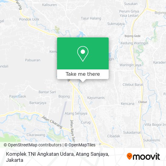 Komplek TNI Angkatan Udara, Atang Sanjaya map